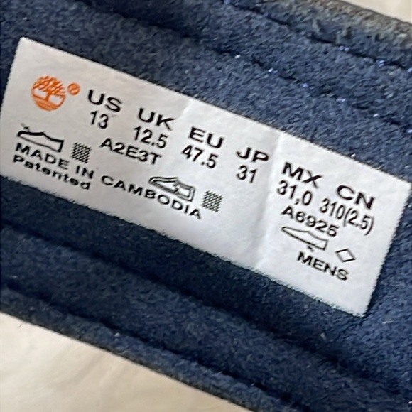 TIMBERLAND Timberland Garrison Trail 'Navy Blue Yellow Orange' Sandals Size 13 - Picture 12 of 13